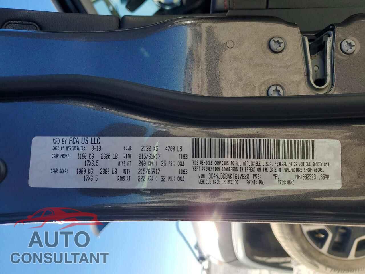 JEEP COMPASS 2019 - 3C4NJDDB4KT617820