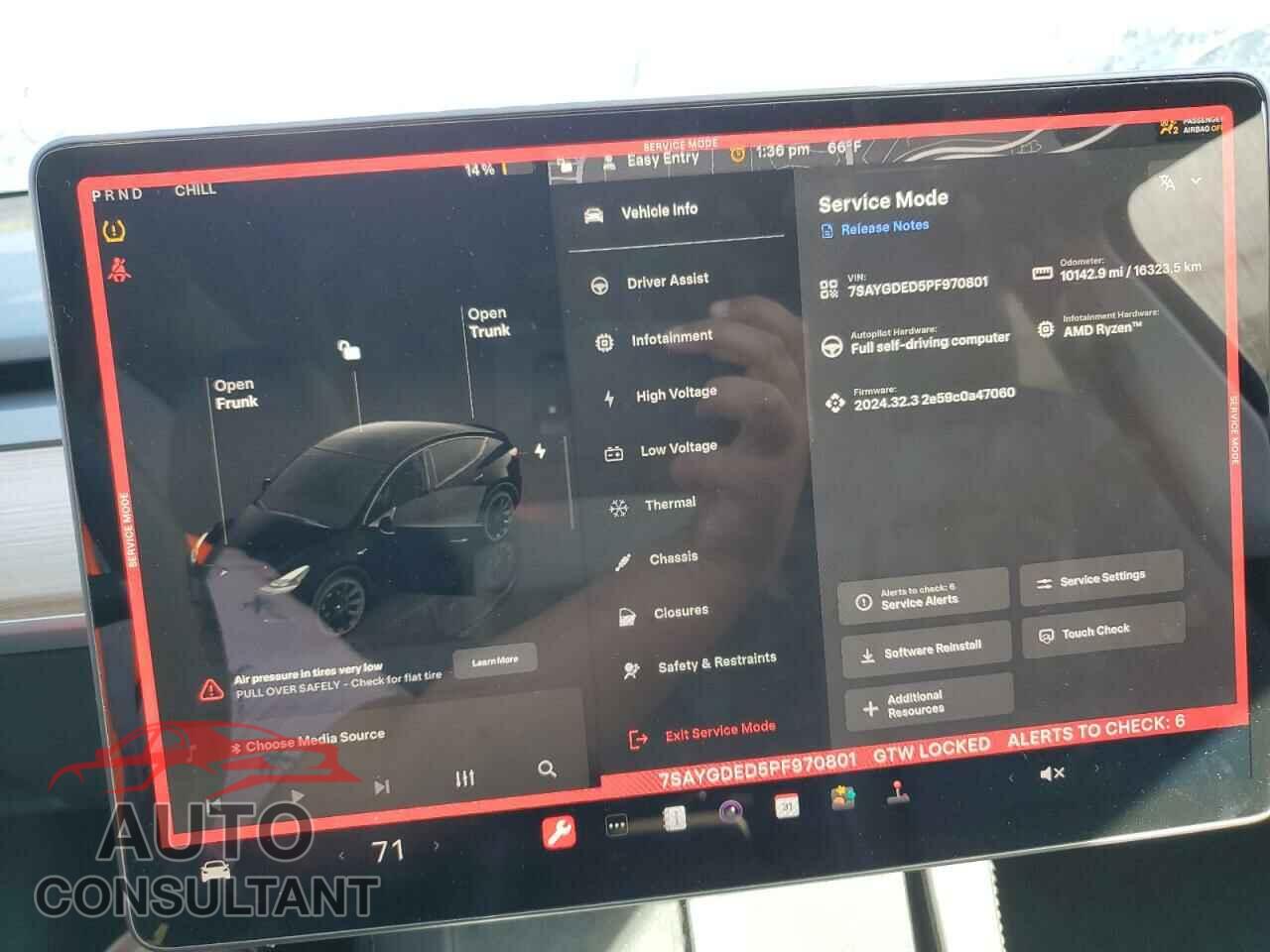 TESLA MODEL Y 2023 - 7SAYGDED5PF970801