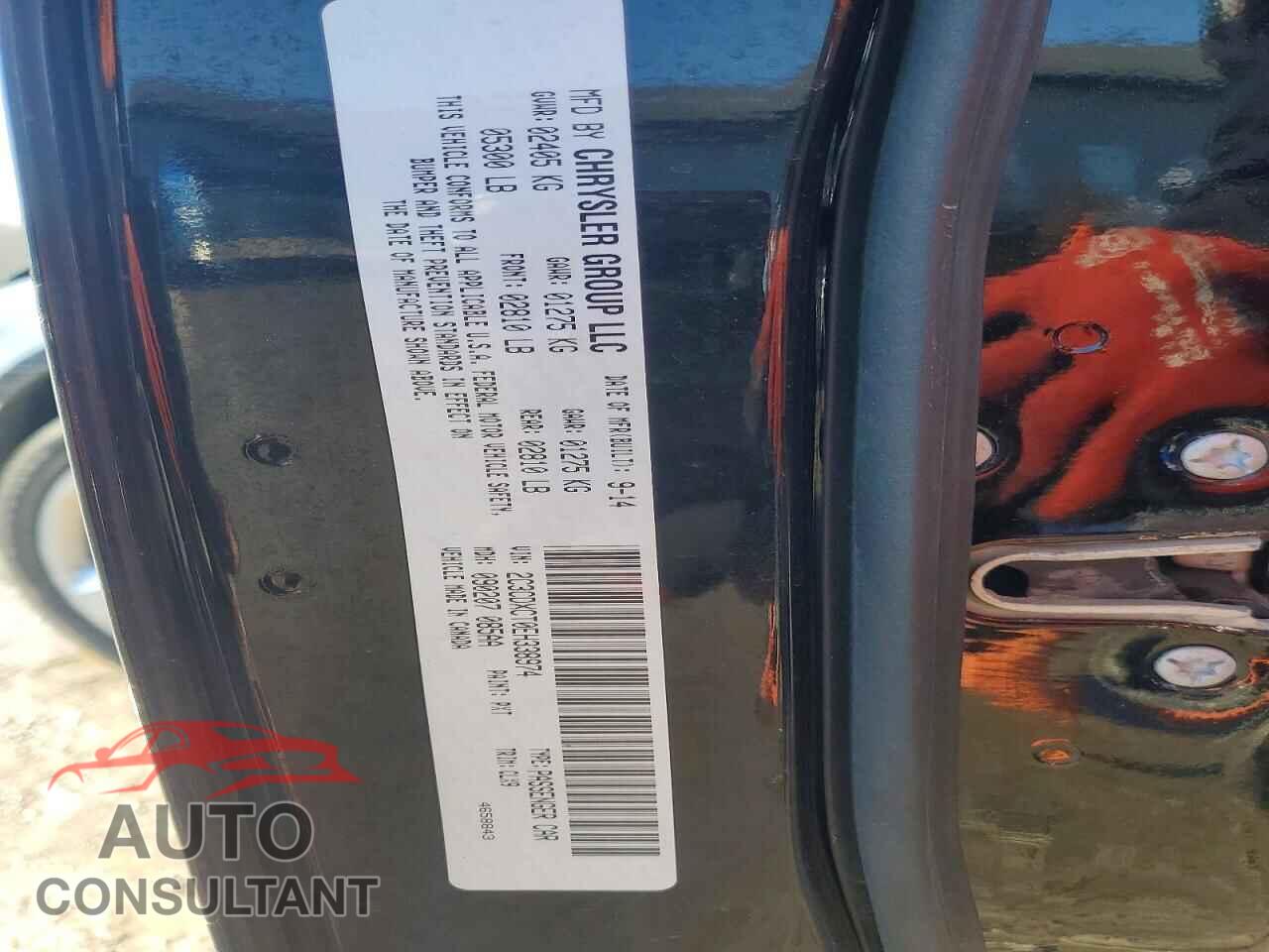 DODGE CHARGER 2014 - 2C3CDXCT0EH338974