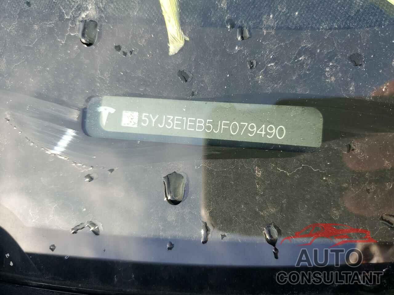 TESLA MODEL 3 2018 - 5YJ3E1EB5JF079490