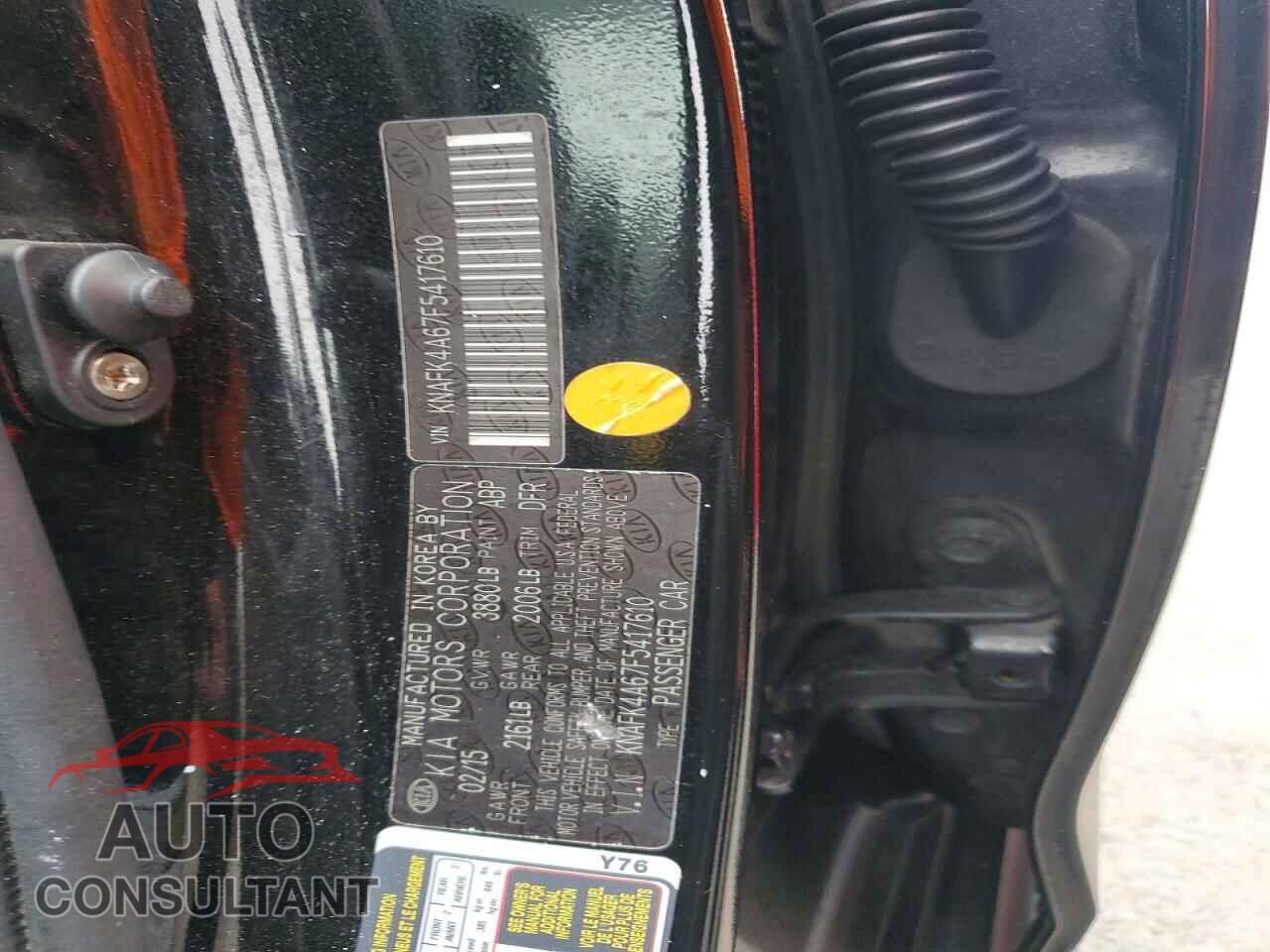 KIA FORTE 2015 - KNAFK4A67F5417610