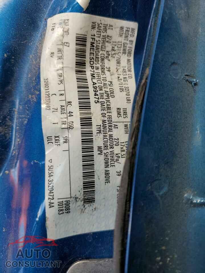 FORD BRONCO 2021 - 1FMEE5DP7MLA99475