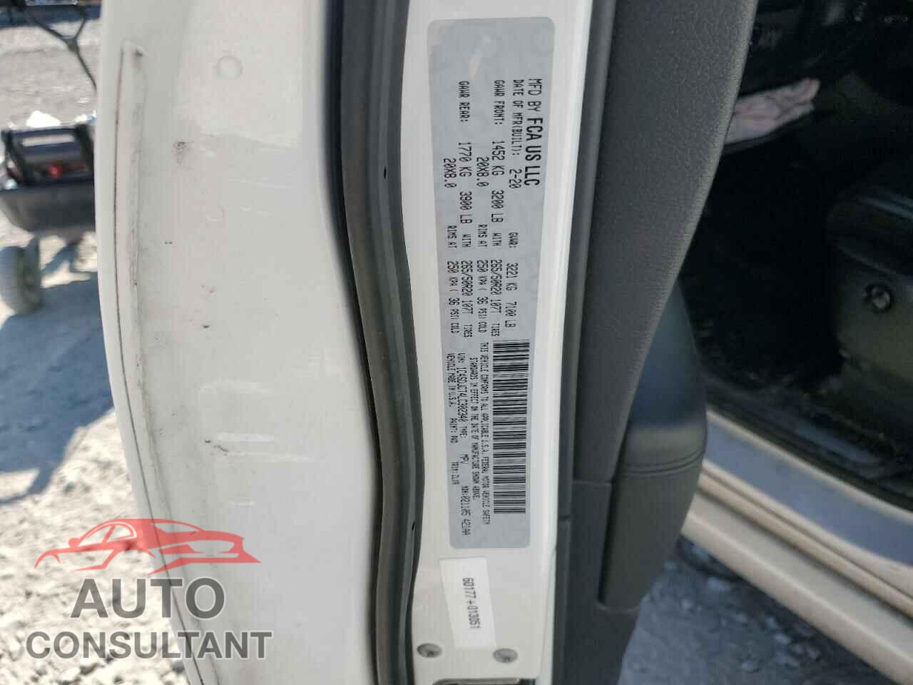 DODGE DURANGO 2020 - 1C4SDJCT4LC302340