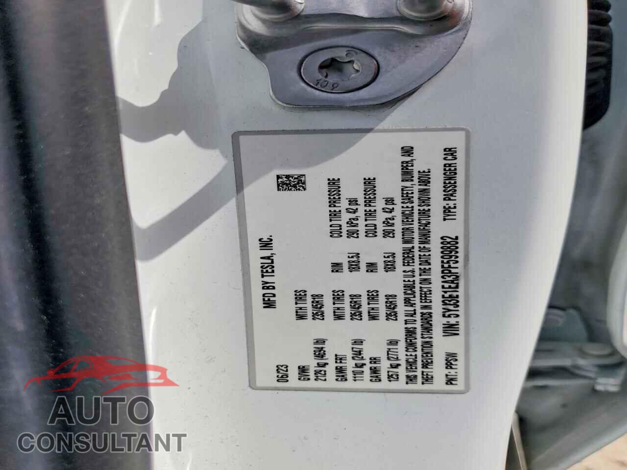 TESLA MODEL 3 2023 - 5YJ3E1EA3PF599882