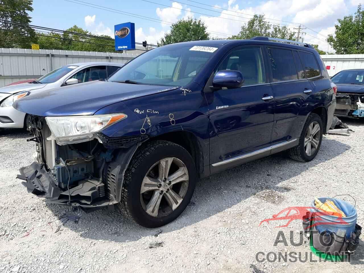 TOYOTA HIGHLANDER 2013 - 5TDDK3EH7DS197019