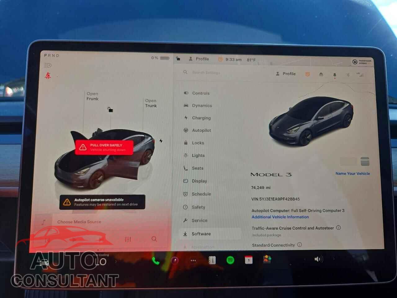 TESLA MODEL 3 2023 - 5YJ3E1EA9PF428845