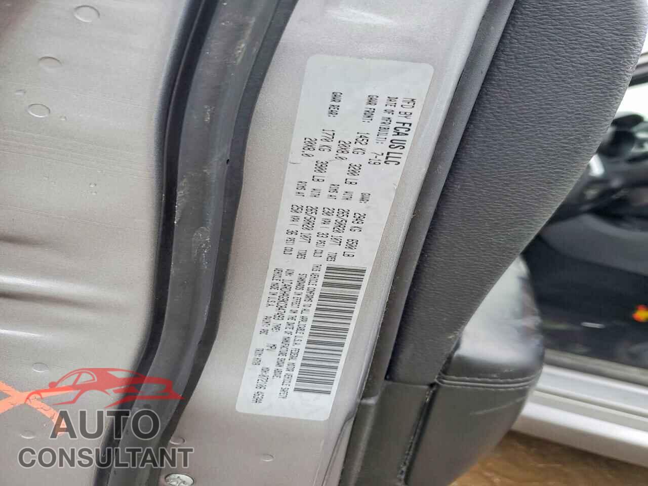 DODGE DURANGO 2019 - 1C4RDHAG9KC847493
