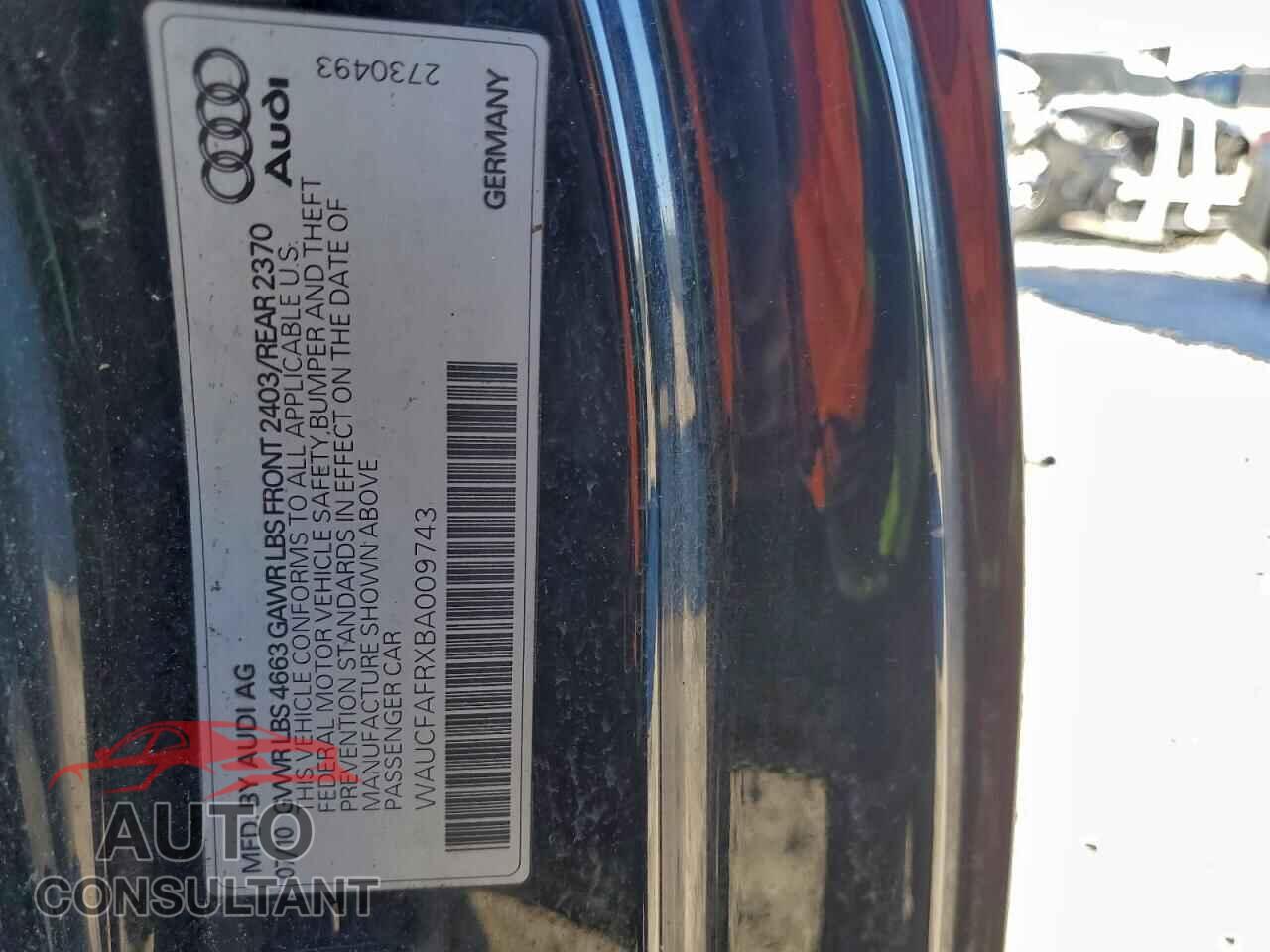 AUDI A5 2011 - WAUCFAFRXBA009743