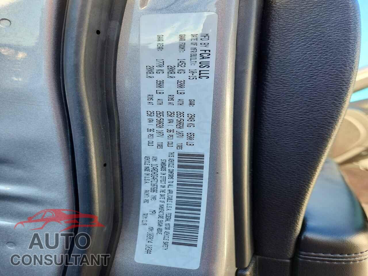 DODGE DURANGO 2015 - 1C4RDHDG4FC187686