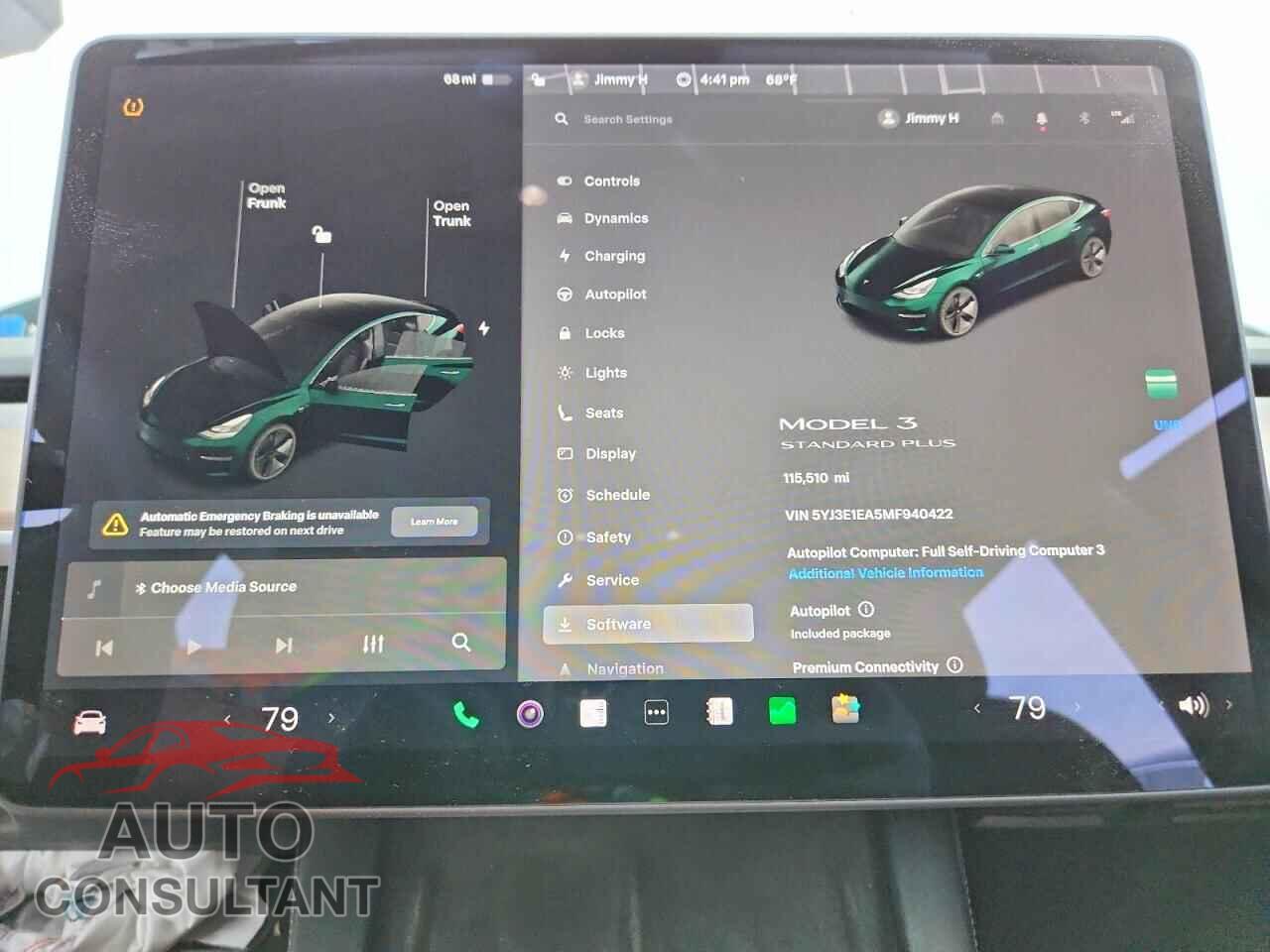 TESLA MODEL 3 2021 - 5YJ3E1EA5MF940422