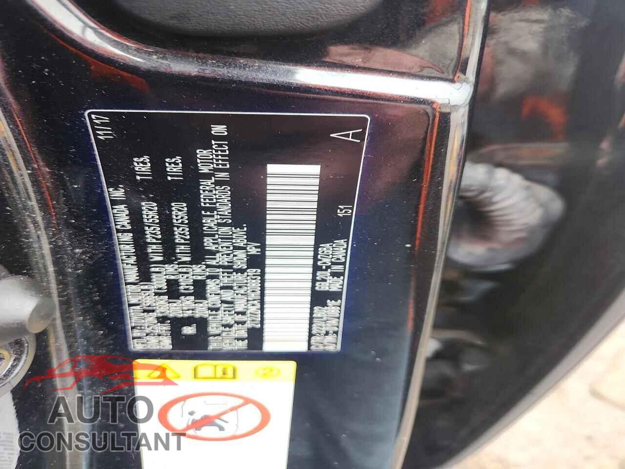 LEXUS RX350 2017 - 2T2ZZMCA1HC088319