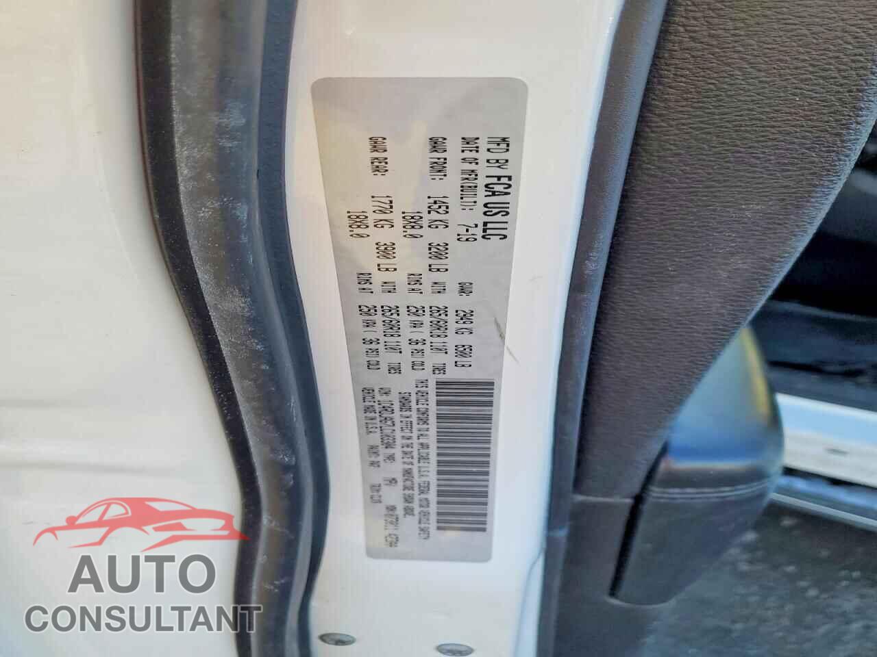 DODGE DURANGO 2020 - 1C4RDJAG7LC103304