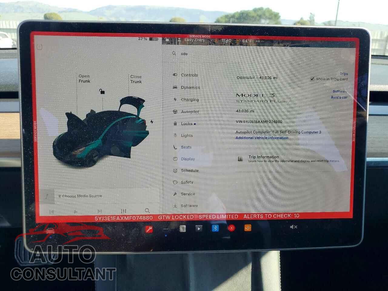 TESLA MODEL 3 2021 - 5YJ3E1EAXMF074880
