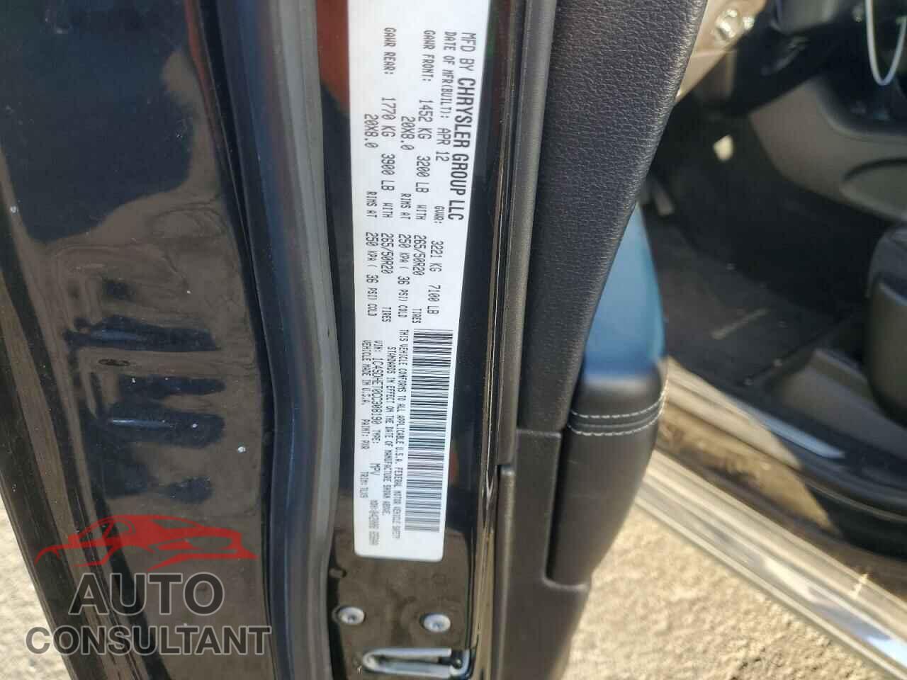 DODGE DURANGO 2012 - 1C4SDHET0CC308190