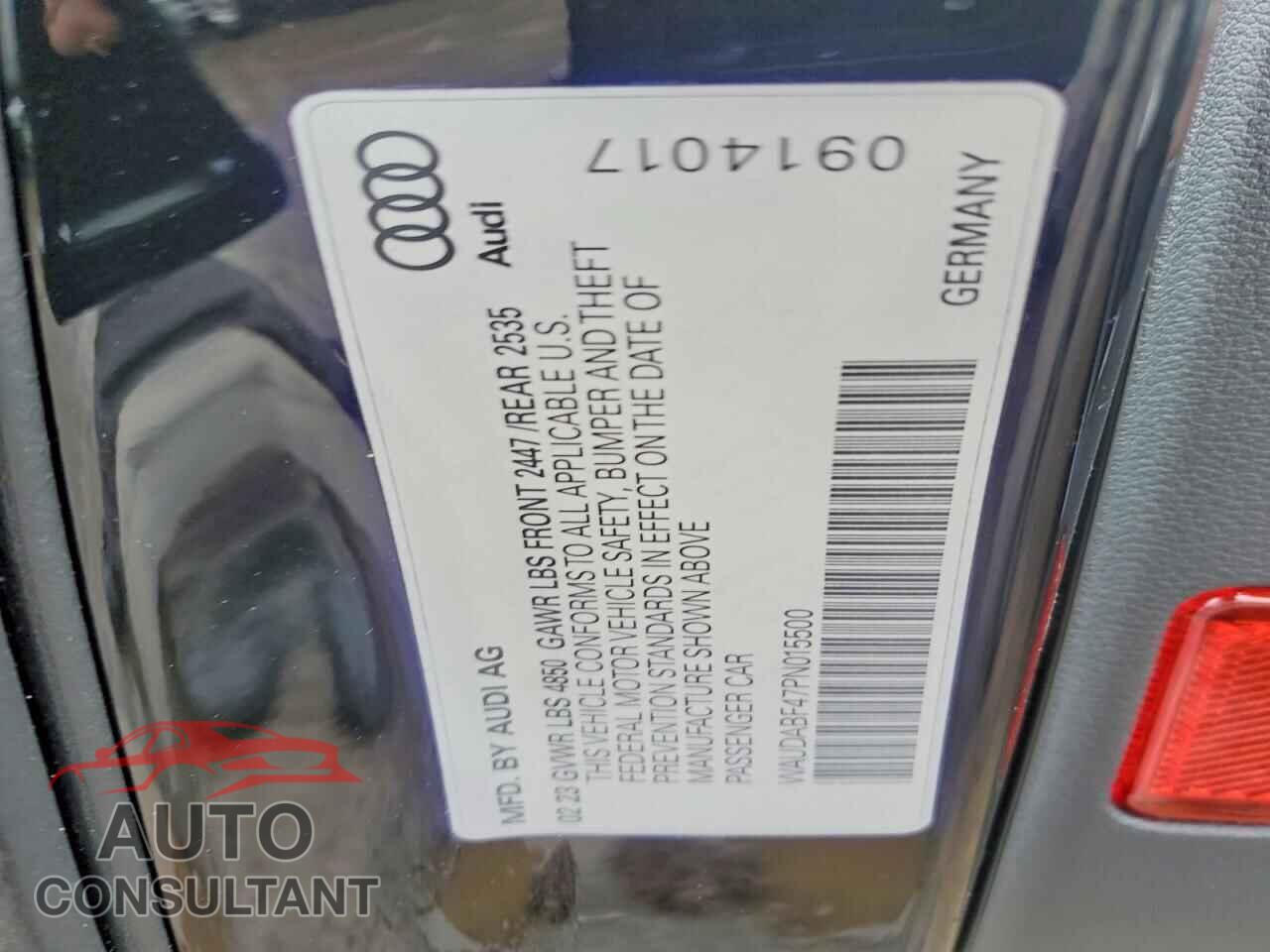 AUDI A4 2023 - WAUDABF47PN015500