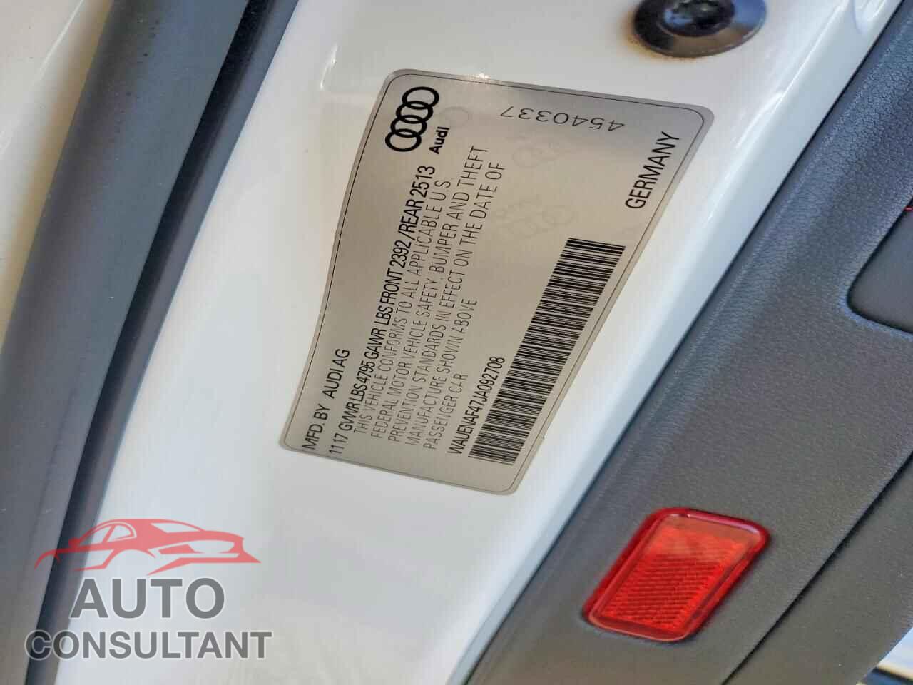 AUDI A4 2018 - WAUENAF47JA092708