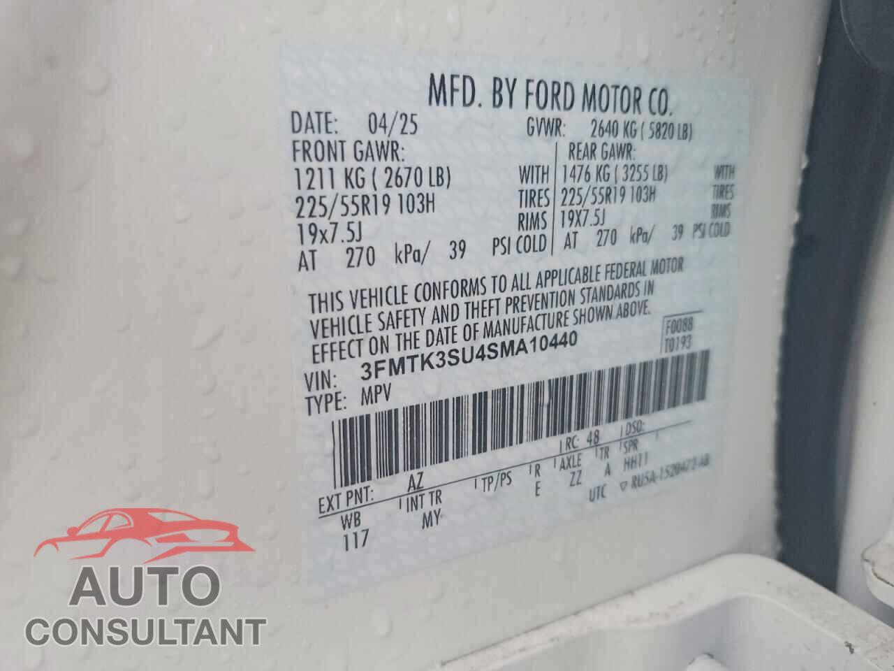 FORD MUSTANG 2025 - 3FMTK3SU4SMA10440