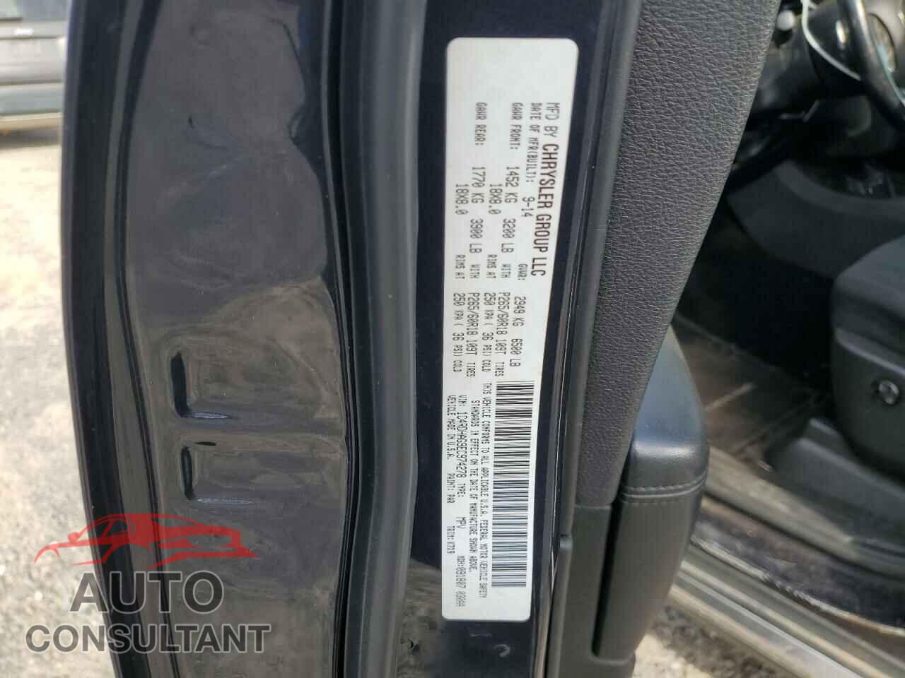DODGE DURANGO 2014 - 1C4RDHAG9EC974278