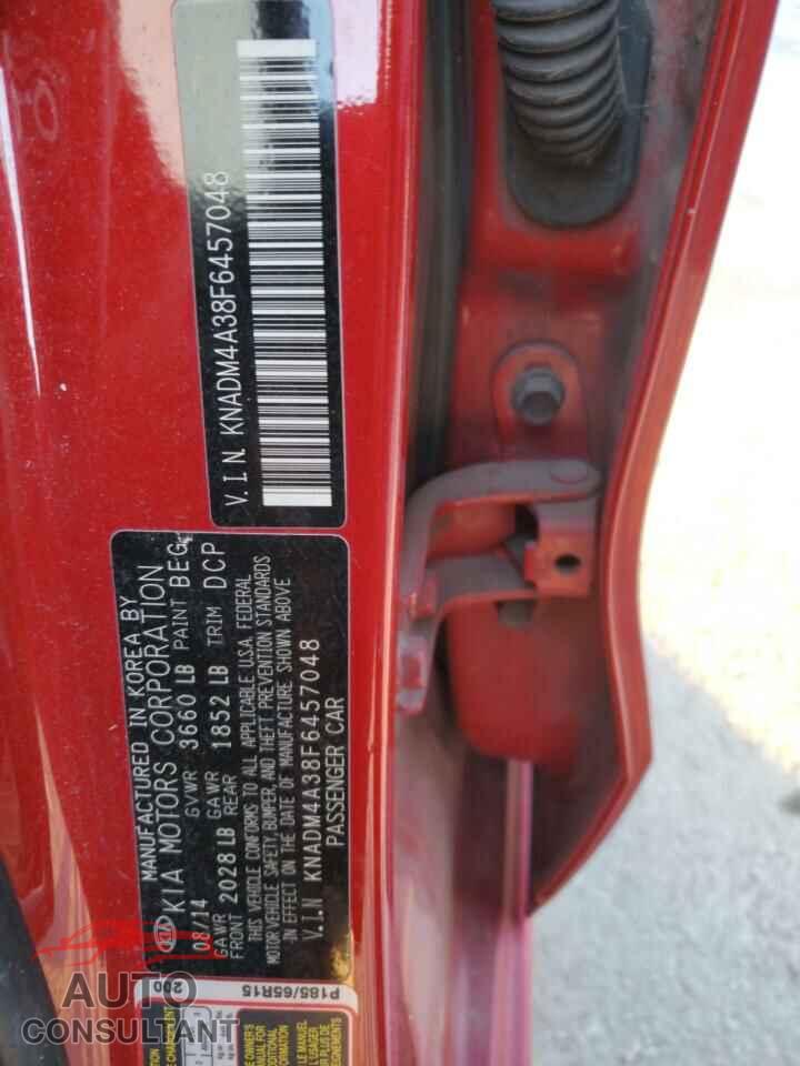 KIA RIO 2015 - KNADM4A38F6457048