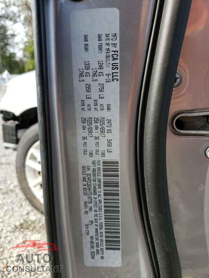DODGE JOURNEY 2017 - 3C4PDCBG0HT510779