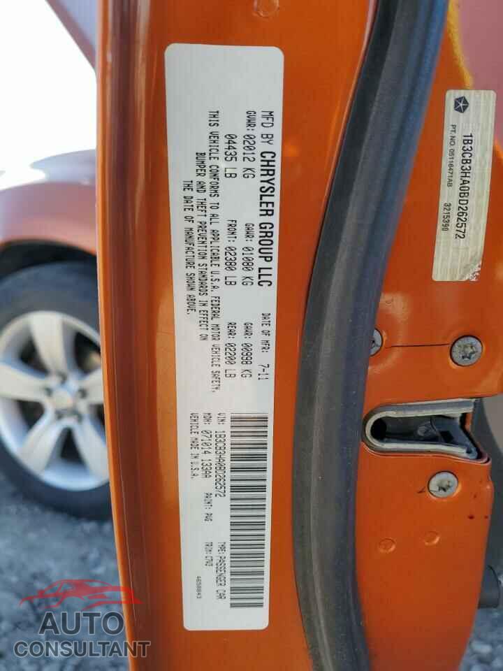 DODGE CALIBER 2011 - 1B3CB3HA0BD262572