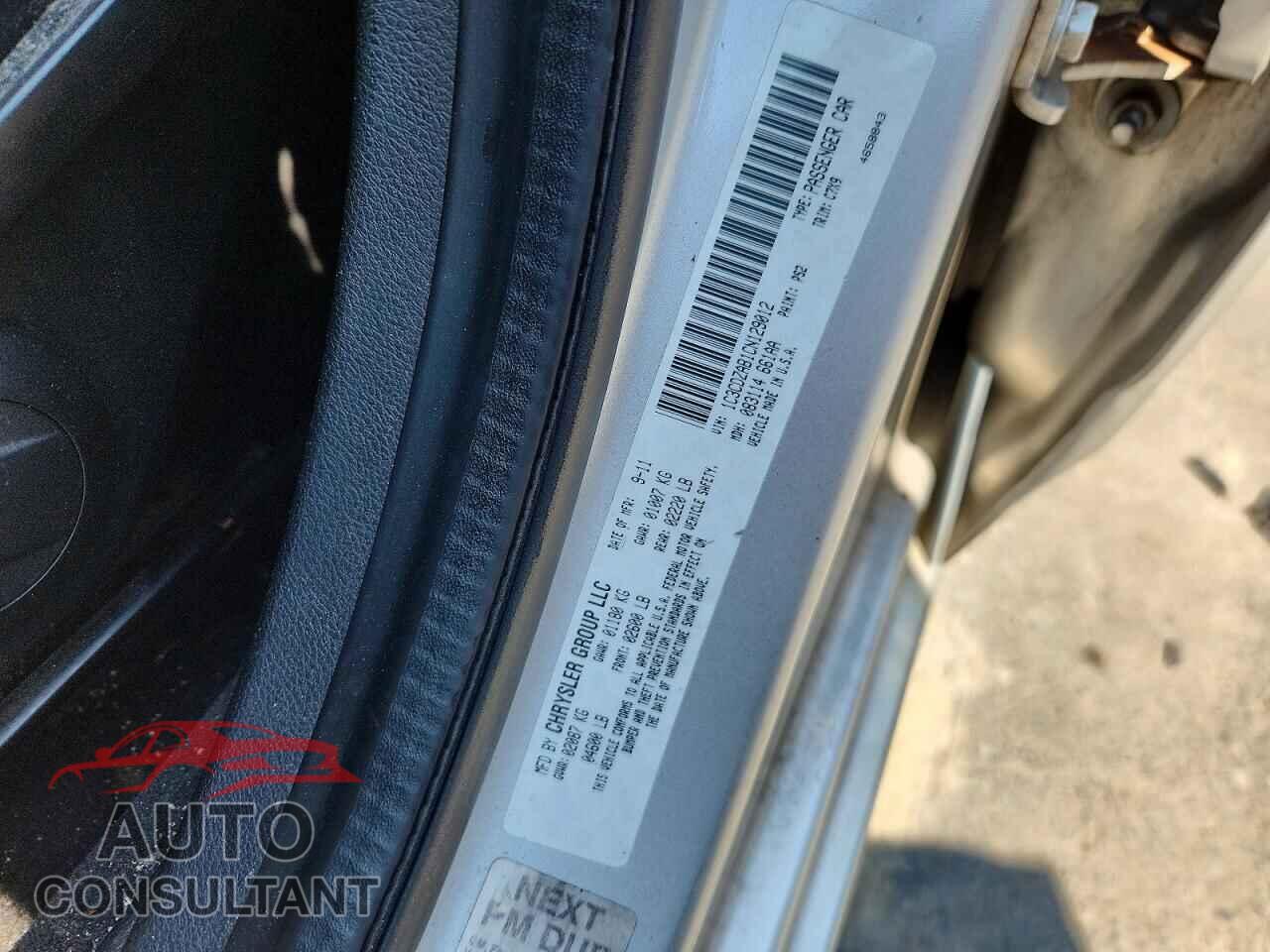 DODGE AVENGER 2012 - 1C3CDZAB1CN129012