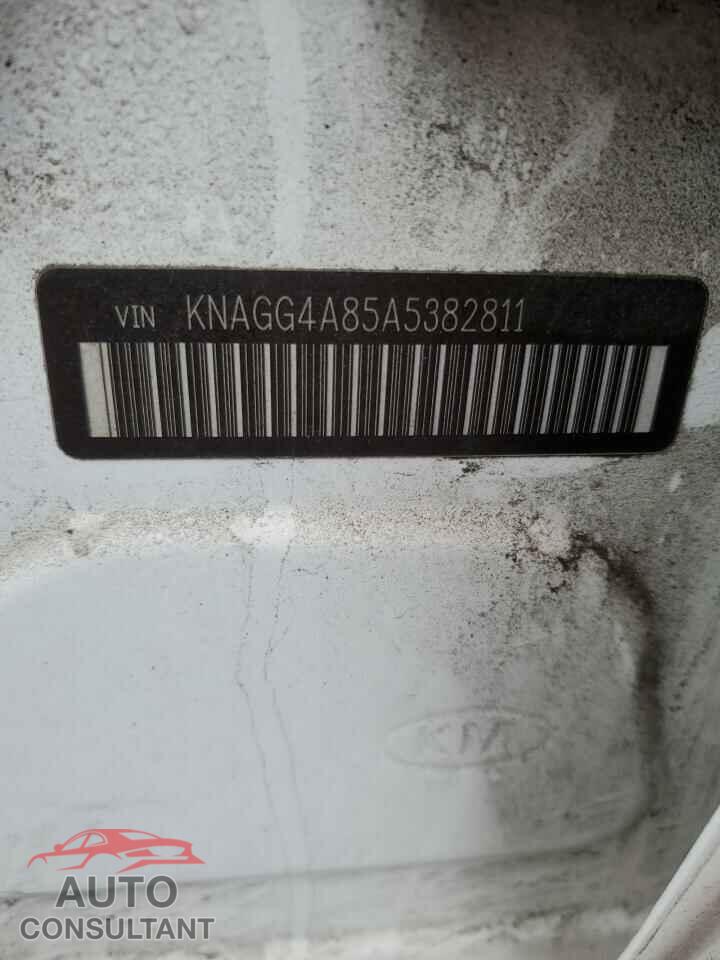 KIA OPTIMA 2010 - KNAGG4A85A5382811