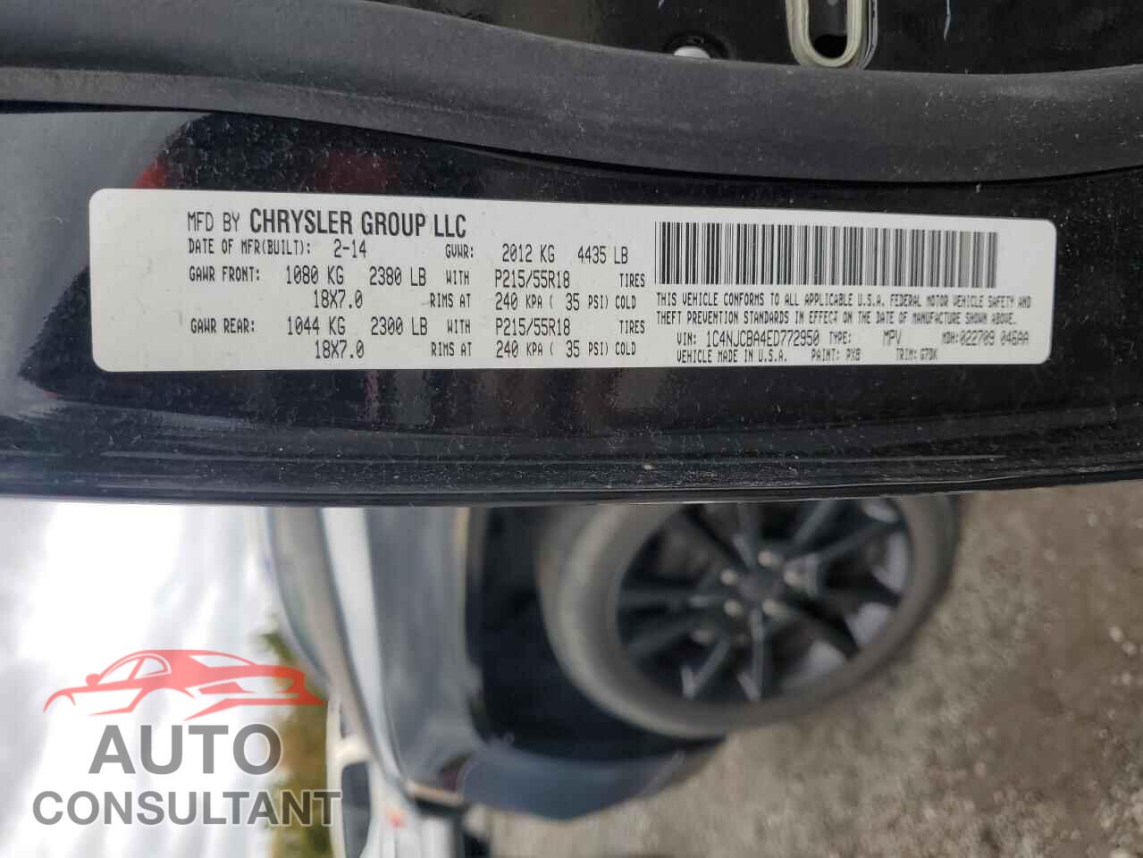 JEEP COMPASS 2014 - 1C4NJCBA4ED772950
