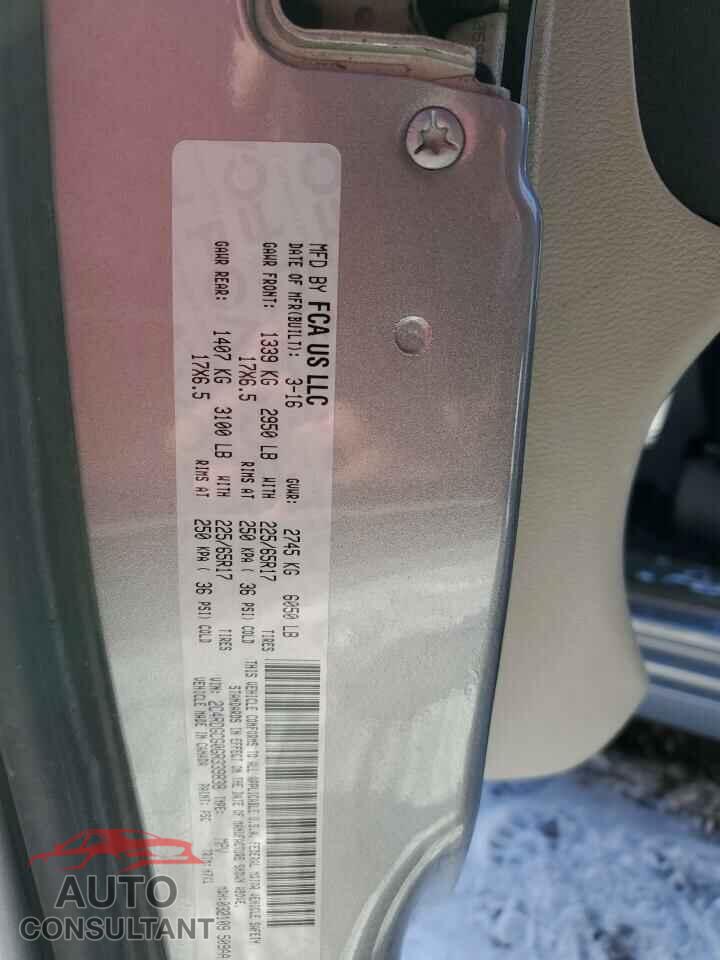 DODGE CARAVAN 2016 - 2C4RDGCG0GR339838