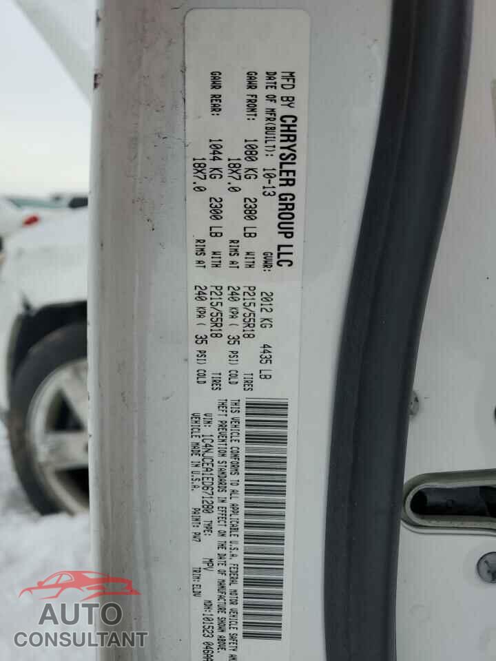 JEEP COMPASS 2014 - 1C4NJCEA1ED671280