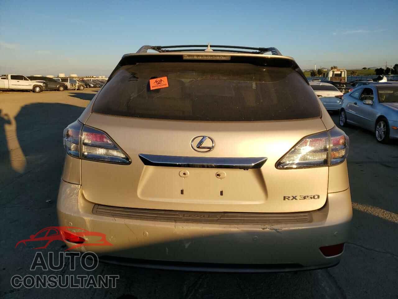 LEXUS RX350 2012 - 2T2BK1BA1CC152017