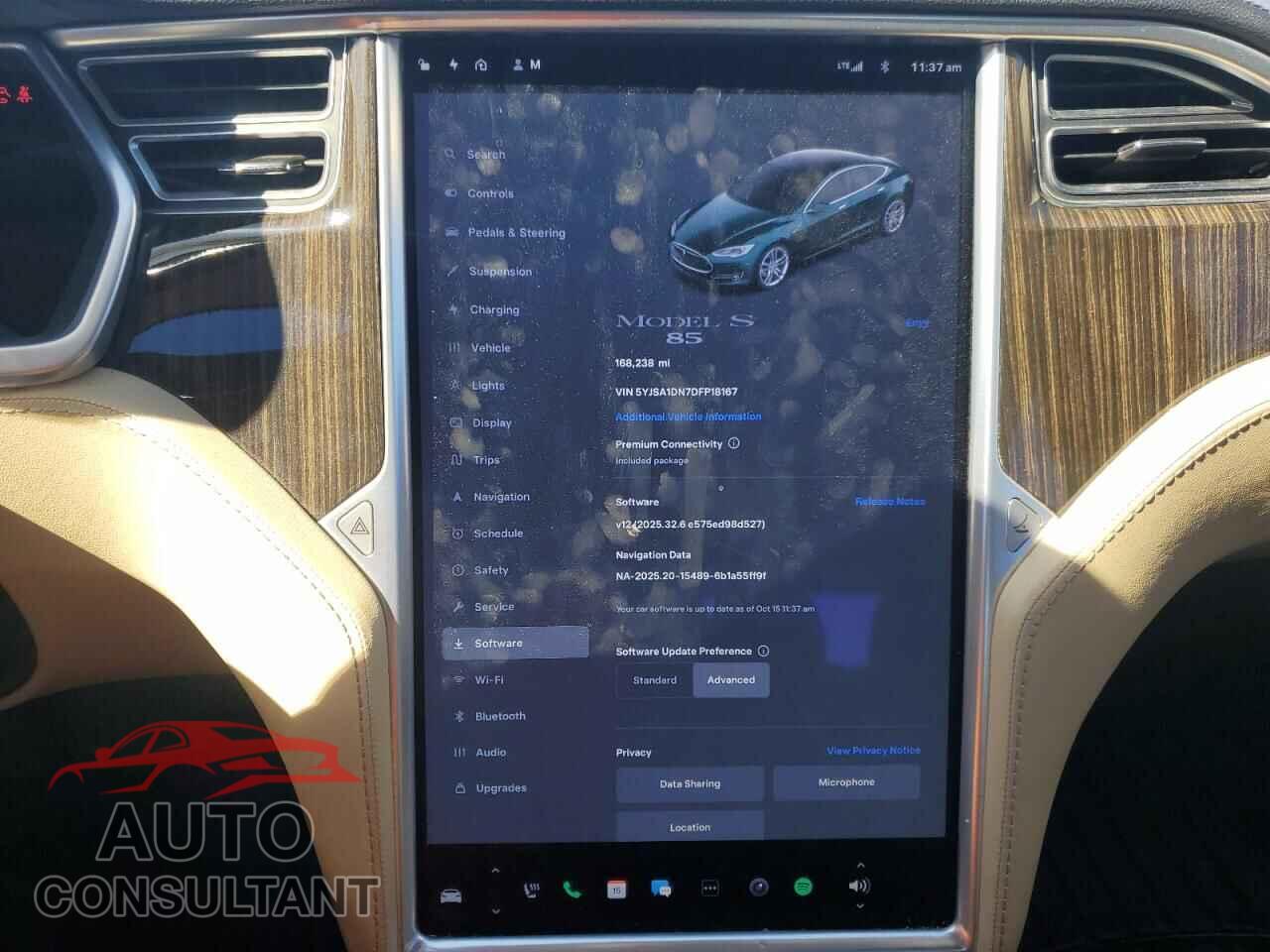 TESLA MODEL S 2013 - 5YJSA1DN7DFP18167