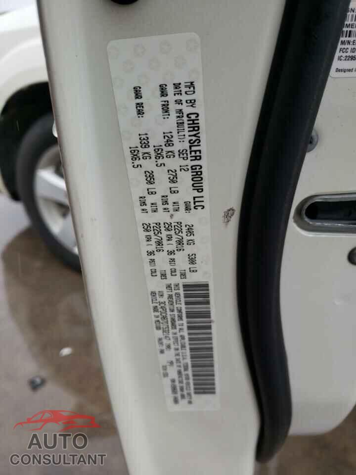DODGE JOURNEY 2013 - 3C4PDCAB7DT532147