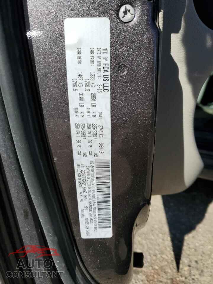 DODGE CARAVAN 2016 - 2C4RDGBG0GR137065