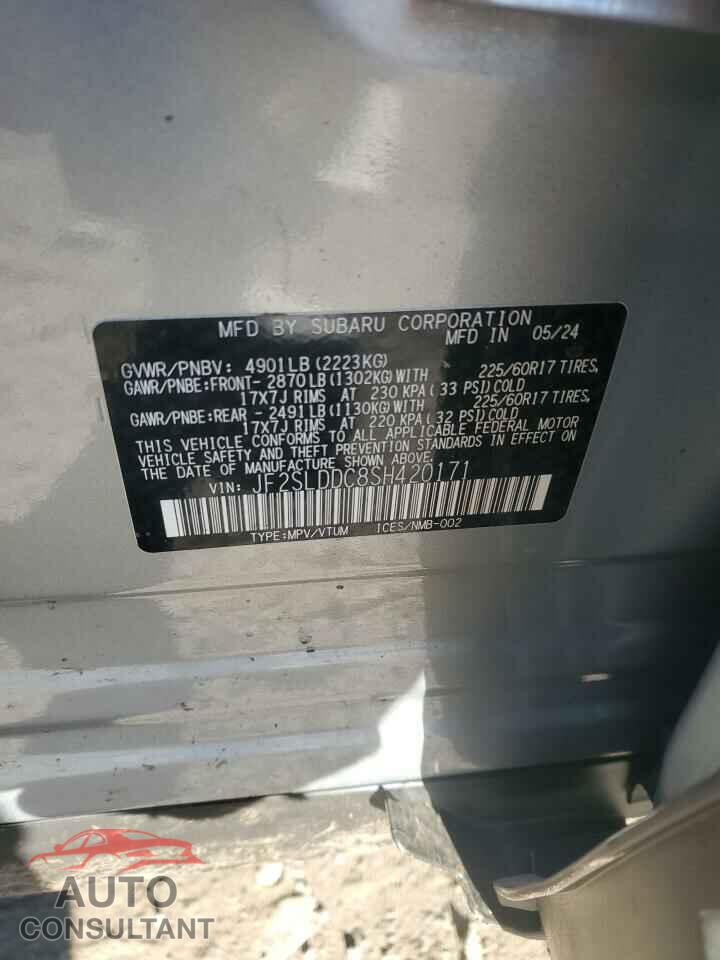 SUBARU FORESTER 2025 - JF2SLDDC8SH420171