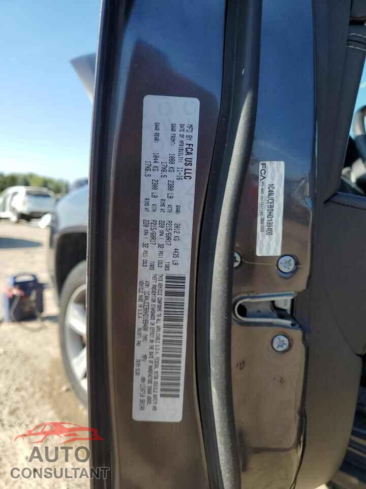 JEEP COMPASS 2017 - 1C4NJCEB0HD189400