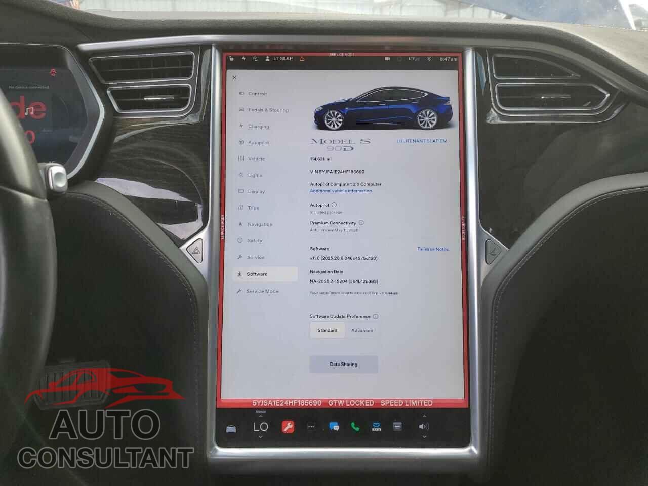 TESLA MODEL S 2017 - 5YJSA1E24HF185690