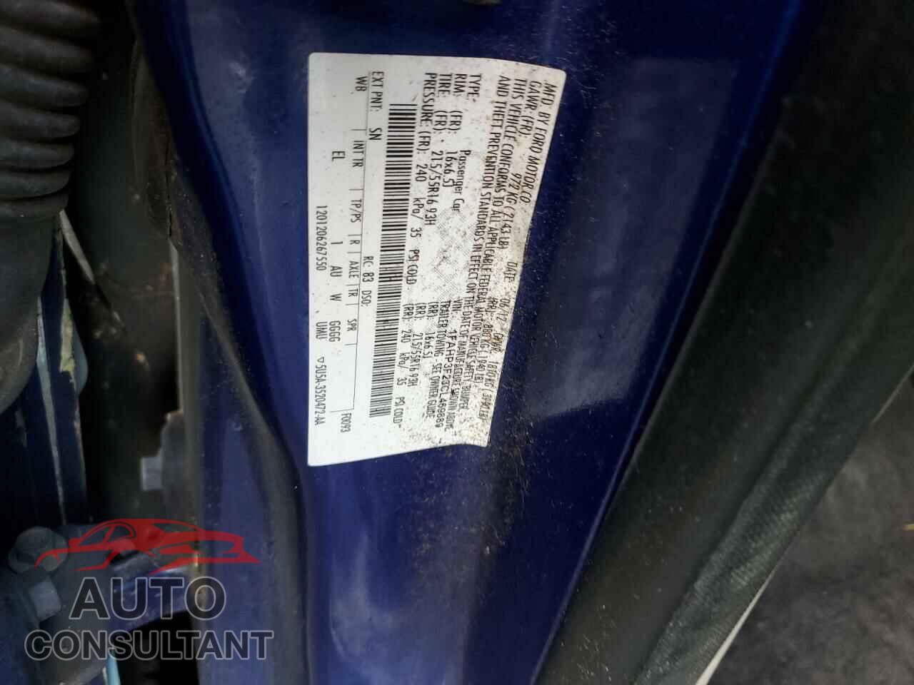 FORD FOCUS 2012 - 1FAHP3F23CL469889