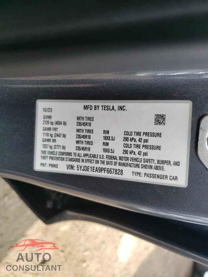 TESLA MODEL 3 2023 - 5YJ3E1EA9PF667828