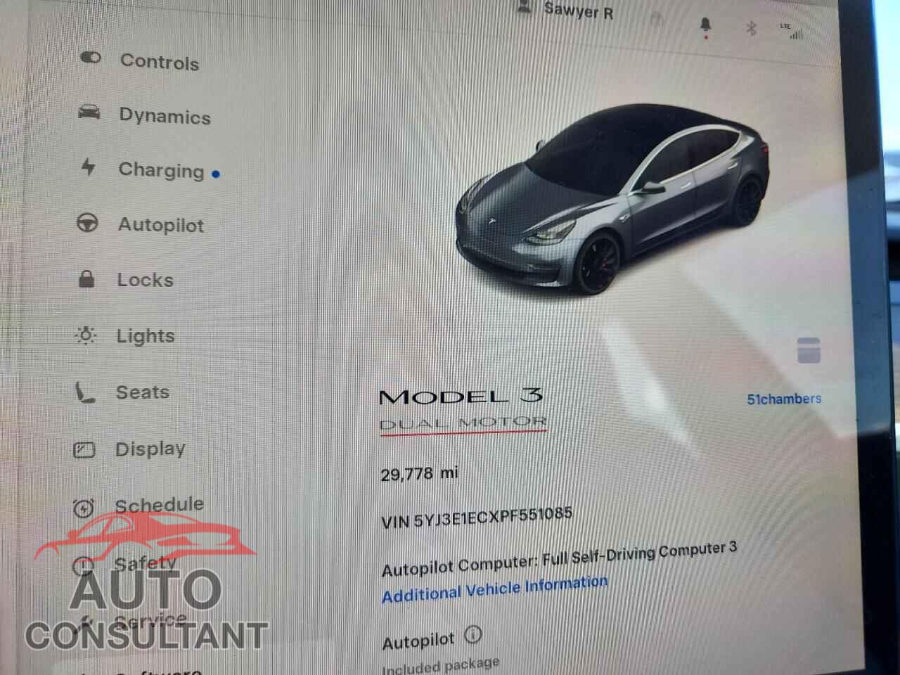 TESLA MODEL 3 2023 - 5YJ3E1ECXPF551085