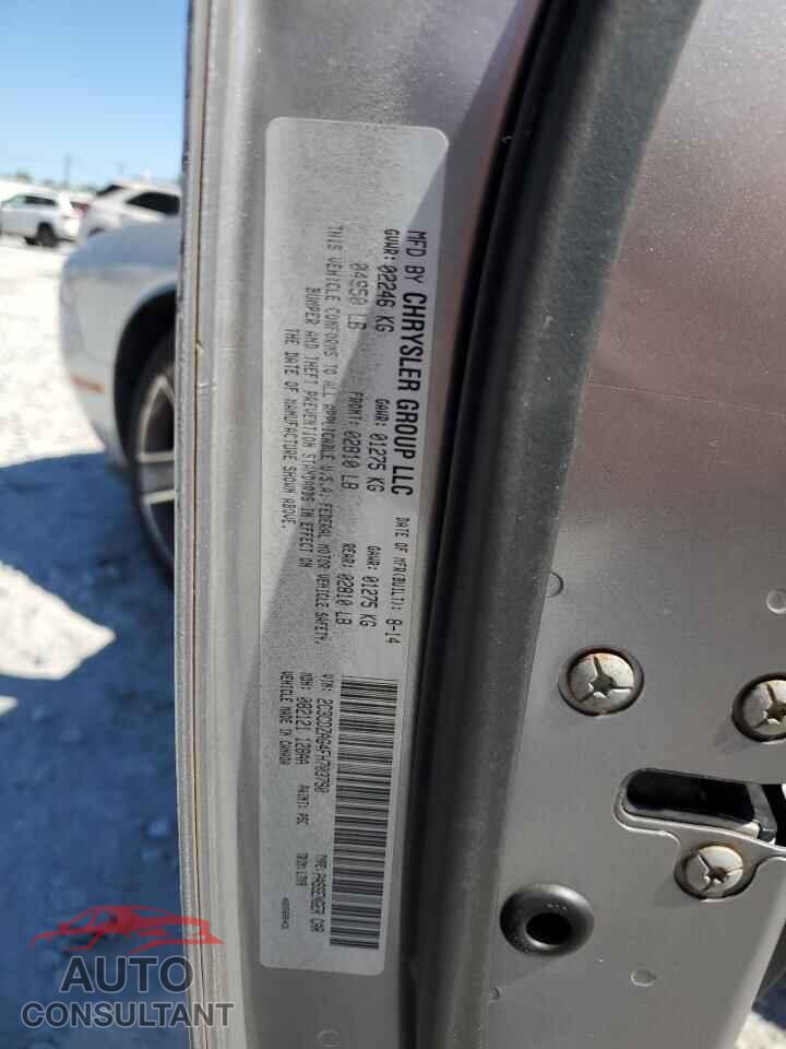 DODGE CHALLENGER 2015 - 2C3CDZAG4FH703790
