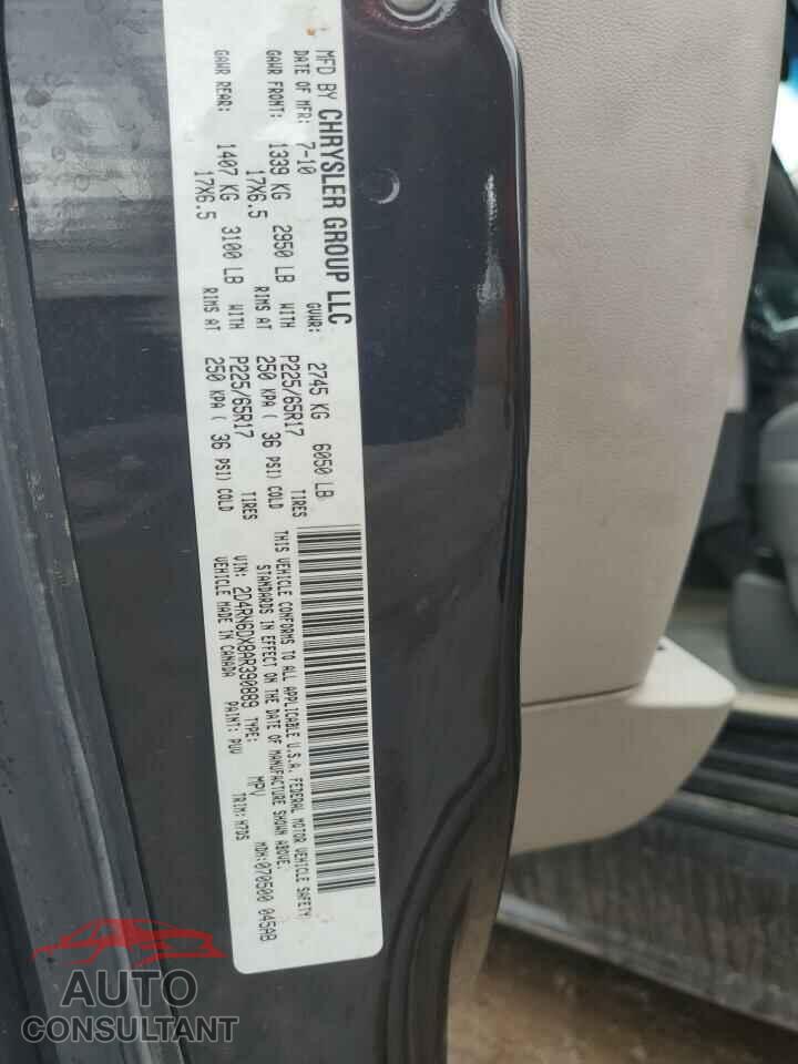 DODGE CARAVAN 2010 - 2D4RN6DX8AR390889
