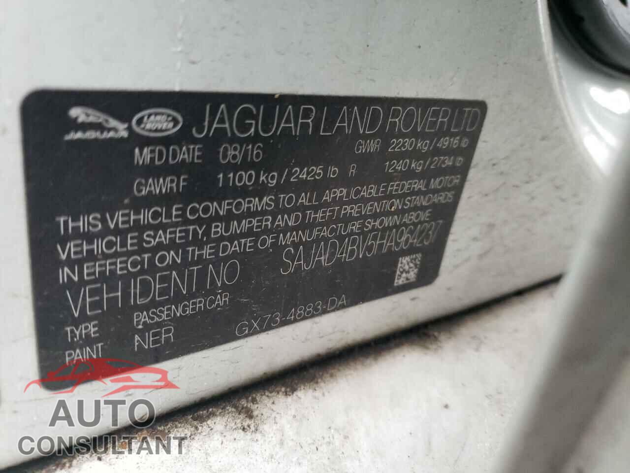 JAGUAR XE 2017 - SAJAD4BV5HA964237