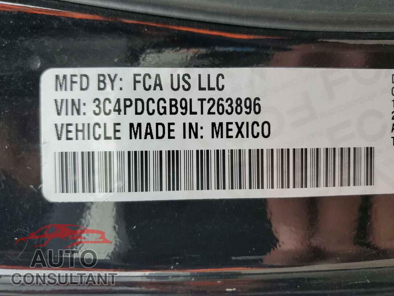 DODGE JOURNEY 2020 - 3C4PDCGB9LT263896