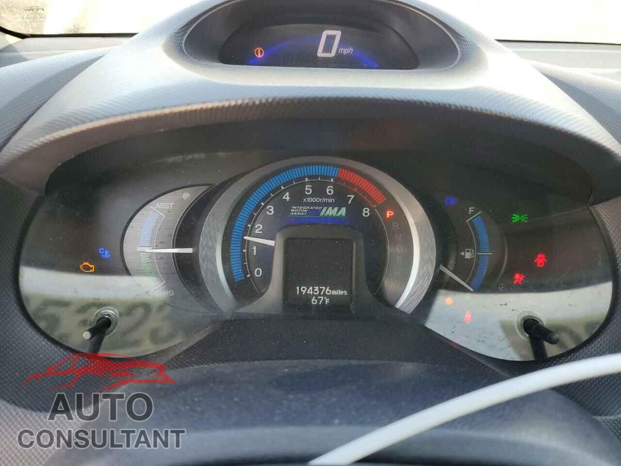 HONDA INSIGHT 2010 - JHMZE2H57AS007701