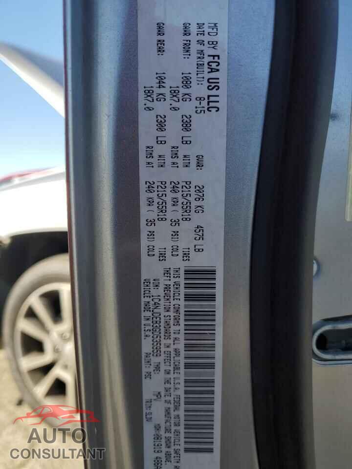 JEEP COMPASS 2016 - 1C4NJDEB3GD535959
