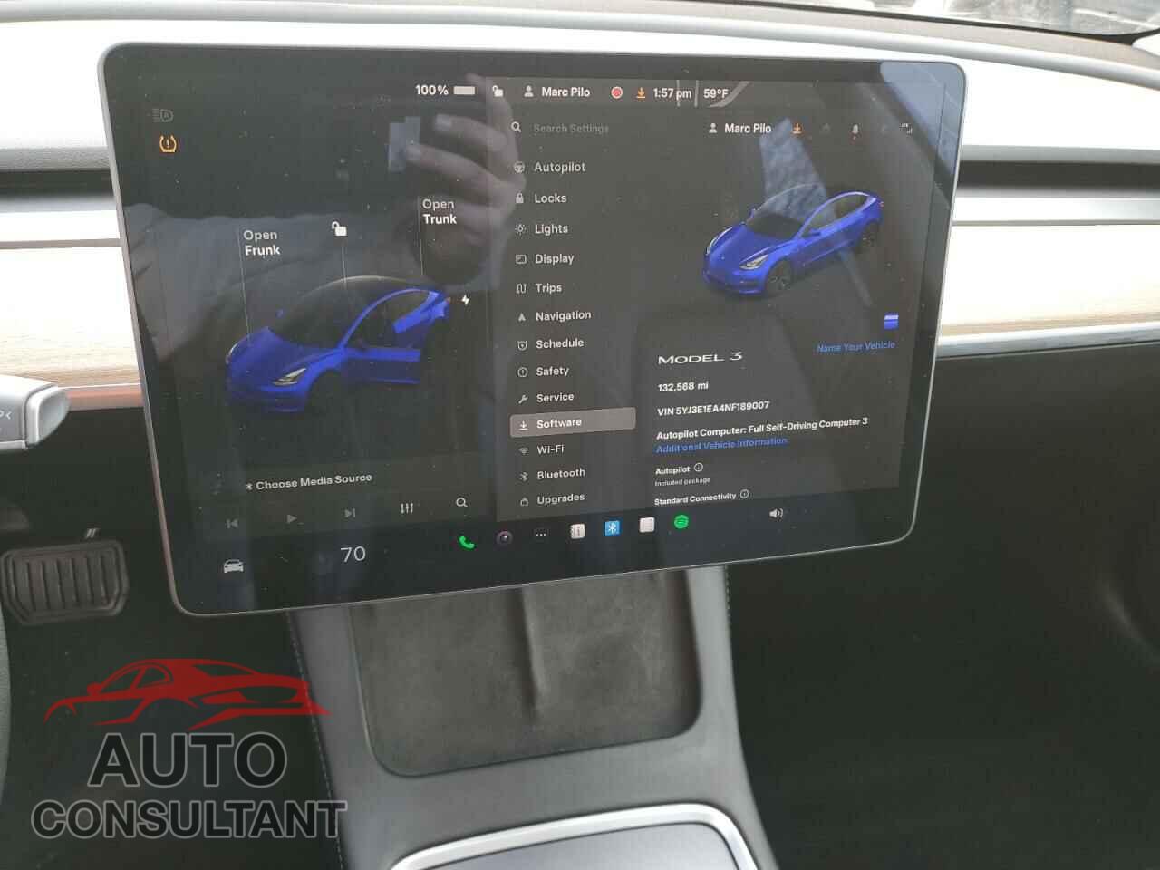 TESLA MODEL 3 2022 - 5YJ3E1EA4NF189007