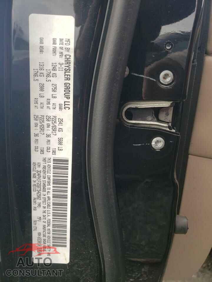 DODGE JOURNEY 2011 - 3D4PH1FG5BT542902