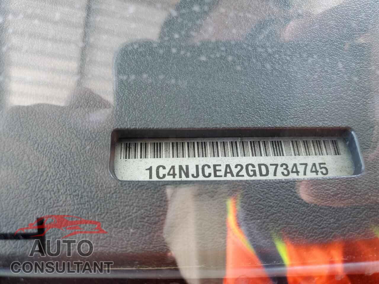 JEEP COMPASS 2016 - 1C4NJCEA2GD734745