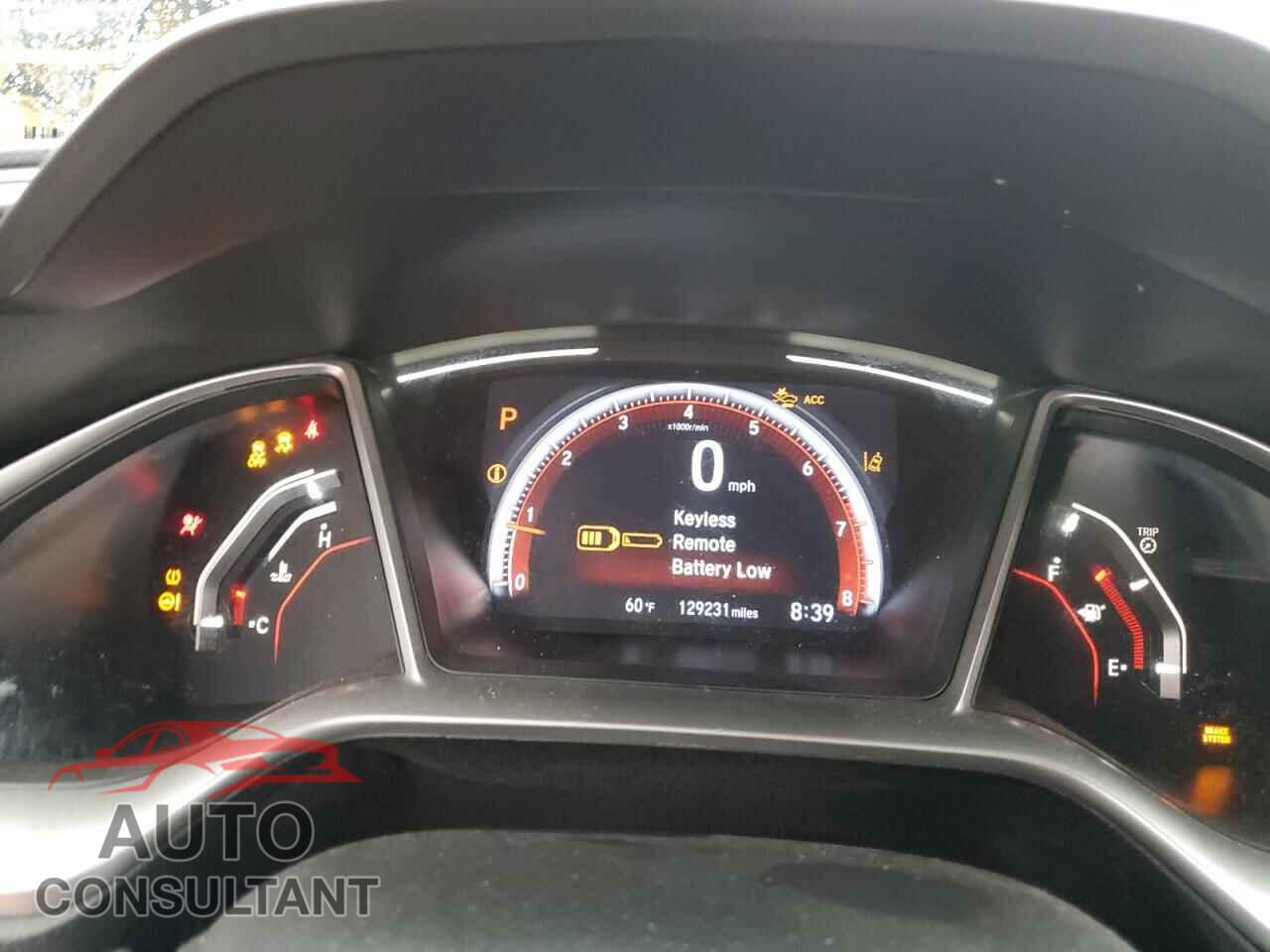 HONDA CIVIC 2019 - 2HGFC2F83KH595436